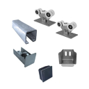 Cantilever sliding gate set up to 4m,NYLON 60x60mm